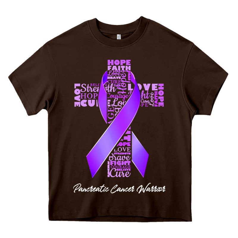 Pancreatic Cancer T Shirtfaith Hope Love Pancreatic Cancer Warrior T S Heavy Core Tee by linhVisuals | Teevron