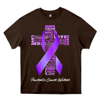 Chocolate Brown pancreatic cancer t shirtfaith hope love pancreatic cancer warrior t s Heavy Core Tee - linhVisuals