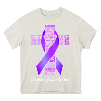 Cream pancreatic cancer t shirtfaith hope love pancreatic cancer warrior t s Heavy Core Tee - linhVisuals