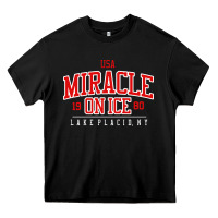 Black miracle on ice Heavy Core Tee - linhVisuals