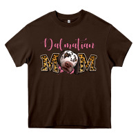 Chocolate Brown Dalmatian Mom Heavy Core Tee - Jasminsmagicworld