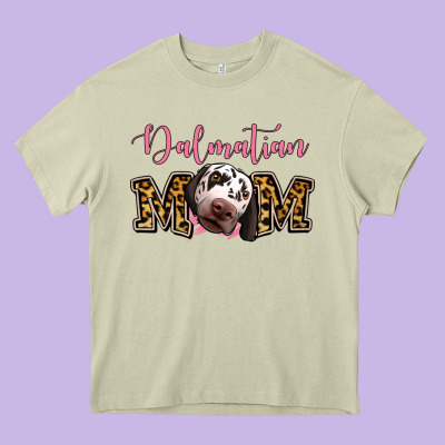 Dalmatian Mom Heavy Core Tee Designed By Jasminsmagicworld