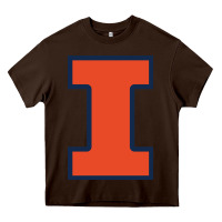 Chocolate Brown illinois Heavy Core Tee - linhVisuals