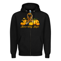 Black harvesting hope Zipper Hoodie - Jasminsmagicworld