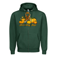 Sports Green harvesting hope Zipper Hoodie - Jasminsmagicworld