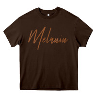 Chocolate Brown womens melanin for black history v neck t shirt Heavy Core Tee - linhVisuals