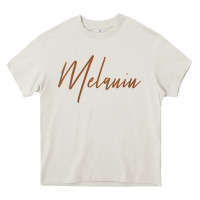 Cream womens melanin for black history v neck t shirt Heavy Core Tee - linhVisuals