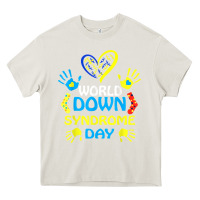 Cream world down syndrome day t shirt support and awareness 3.21 t shirt Heavy Core Tee - linhVisuals