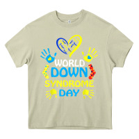 Mossy world down syndrome day t shirt support and awareness 3.21 t shirt Heavy Core Tee - linhVisuals