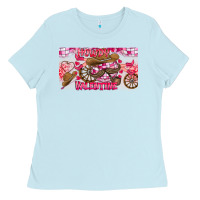 Baby Blue Howdy Valentine Ladies Tee - CowhideDigitalArt