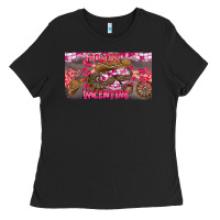 Black Howdy Valentine Ladies Tee - CowhideDigitalArt