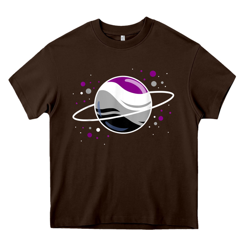 Asexual Outer Space Planet Ace Pride T Shirt Heavy Core Tee by linhVisuals | Teevron