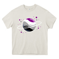 Cream asexual outer space planet ace pride t shirt Heavy Core Tee - linhVisuals