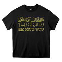 Black may the lord be with you by jesus surfed apparel co premium t shirt Heavy Core Tee - linhVisuals