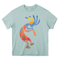 Arona dancing kokopelli southwestern usa native american symbol t shirt Heavy Core Tee - linhVisuals