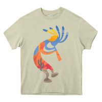 Mossy dancing kokopelli southwestern usa native american symbol t shirt Heavy Core Tee - linhVisuals