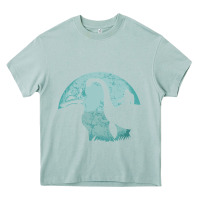 Arona bigfoot riding loch ness monster sasquatch ufo abduction pullover hood Heavy Core Tee - linhVisuals