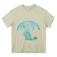 Mossy bigfoot riding loch ness monster sasquatch ufo abduction pullover hood Heavy Core Tee - linhVisuals