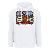 White merry christmas highland cow with farm Heavyweight Hoodie - RanaPortraitStore
