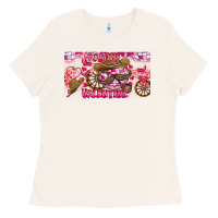 Bone Howdy Valentine Ladies Tee - CowhideDigitalArt