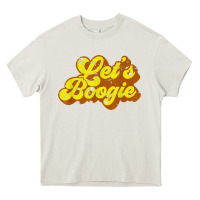 Cream lets boogie shirt vintage dancing 1980s disco themed party t shirt Heavy Core Tee - linhVisuals