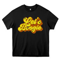Black lets boogie shirt vintage dancing 1980s disco themed party t shirt Heavy Core Tee - linhVisuals