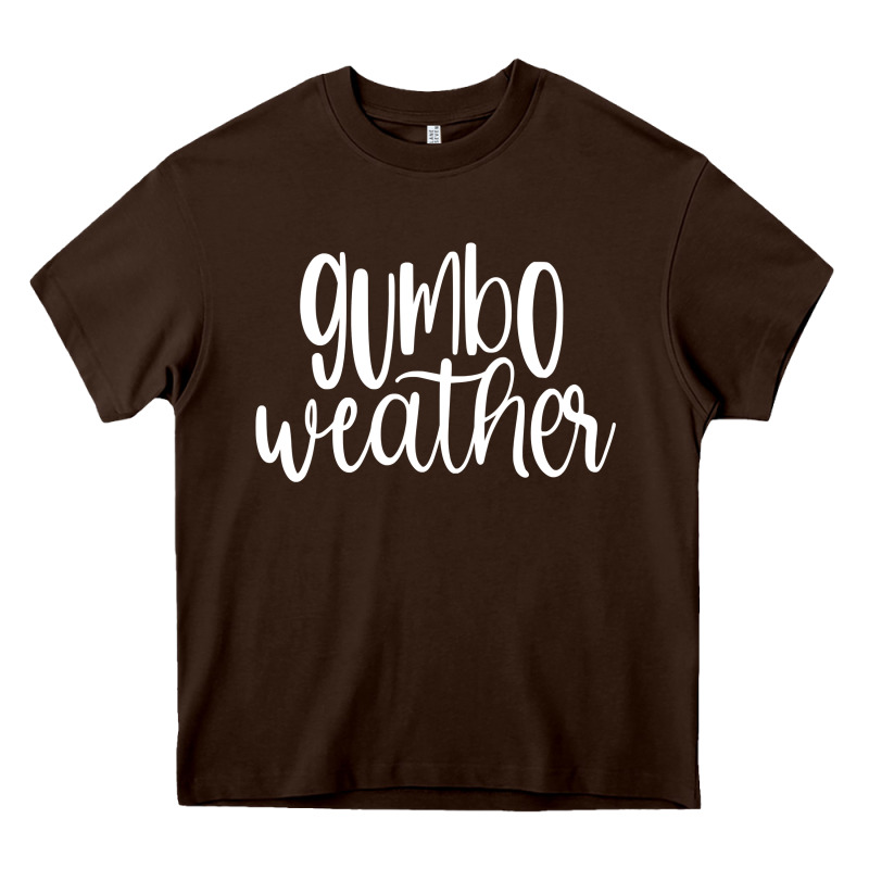Gumbo Weather Season In Louisiana Acadiana Cajun Lifestyle Sweatshirt Heavy Core Tee by linhVisuals | Teevron