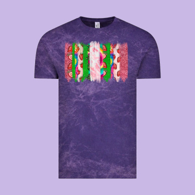 Summer Brushstrokes Vintage Tee Designed By Cowhidedigitalart