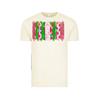 Vintage Arctic summer brushstrokes Vintage Tee - CowhideDigitalArt