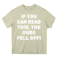 Mossy if you can read this the dude fell off funny biker moto gift t shirt Heavy Core Tee - linhVisuals