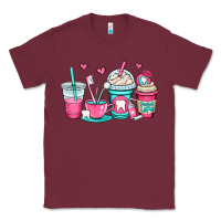 Burgundy dentist coffee cups Classic Tee - OliviaCreatesArt