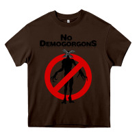 Chocolate Brown stranger no demogorgons Heavy Core Tee - linhVisuals