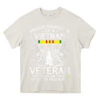 Cream womens proud daughter of a vietnam veteran freedom isn't free v neck t Heavy Core Tee - linhVisuals