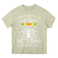 Mossy womens proud daughter of a vietnam veteran freedom isn't free v neck t Heavy Core Tee - linhVisuals