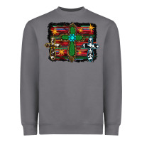 Storm cross leopard cowhide glitter serape Heavyweight Sweatshirt - RanaPortraitStore