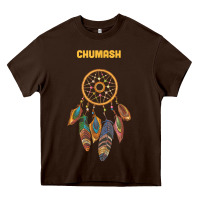 Chocolate Brown chumash tribe native american indian vintage dream catcher t shirt Heavy Core Tee - linhVisuals