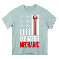 Arona elevator mechanic american flag gift for elevator technician t shirt Heavy Core Tee - linhVisuals