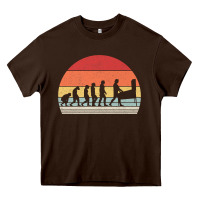Chocolate Brown vintage retro evolution of the pinball lover premium t shirt Heavy Core Tee - linhVisuals