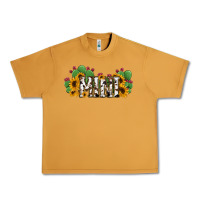 Peanut Butter Cactus Cowhide Sunflower Mama and Mini Set Urban Heavy Tee - Jasminsmagicworld