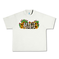 Pistachio Cactus Cowhide Sunflower Mama and Mini Set Urban Heavy Tee - Jasminsmagicworld