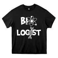 Black biologist   funny biology student cell science chemistry dna t shirt Heavy Core Tee - linhVisuals