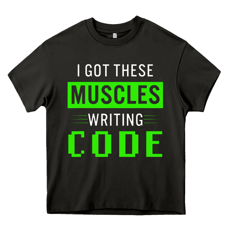Funny Programmer Writing Code Muscles Meme For Computer Geek Heavy Core Tee by linhVisuals | Teevron