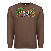 Chestnut Cactus Cowhide Sunflower Mama and Mini Set Premium Sweatshirt - Jasminsmagicworld