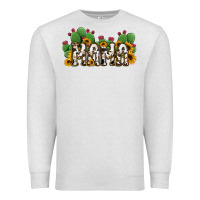 Oatmeal Heather Cactus Cowhide Sunflower Mama and Mini Set Premium Sweatshirt - Jasminsmagicworld