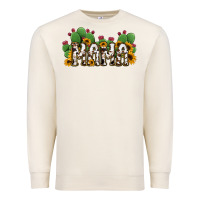 Sandshell Cactus Cowhide Sunflower Mama and Mini Set Premium Sweatshirt - Jasminsmagicworld
