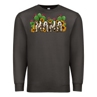 Smoke Cactus Cowhide Sunflower Mama and Mini Set Premium Sweatshirt - Jasminsmagicworld