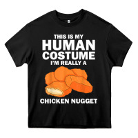 Black funny chicken nugget costume for kids fashion nugget foodie t shirt Heavy Core Tee - linhVisuals
