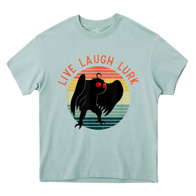 Mothman Live Laugh Lurk Heavy Core Tee by linhVisuals | Teevron