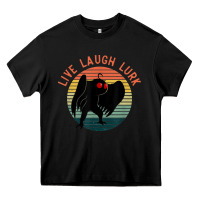 Black mothman live laugh lurk Heavy Core Tee - linhVisuals