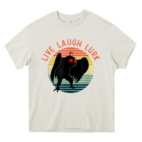Cream mothman live laugh lurk Heavy Core Tee - linhVisuals